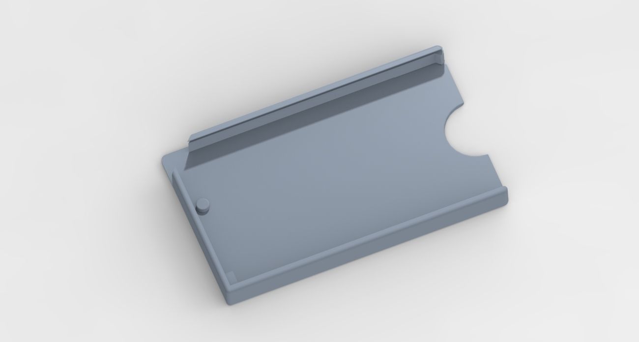 Pocket card holder wallet - Plastic bank card holder 3D print model_8