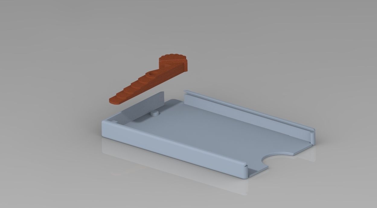 Pocket card holder wallet - Plastic bank card holder 3D print model_4