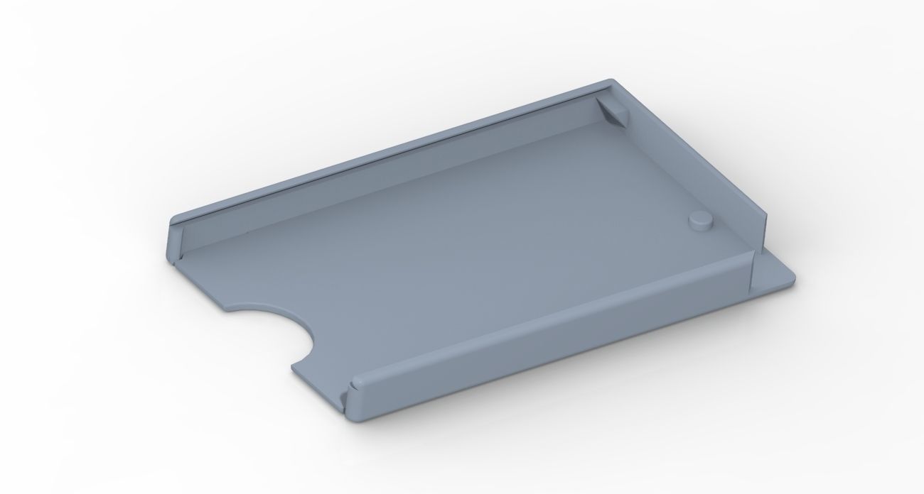 Pocket card holder wallet - Plastic bank card holder 3D print model_7