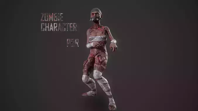 Character zombie young