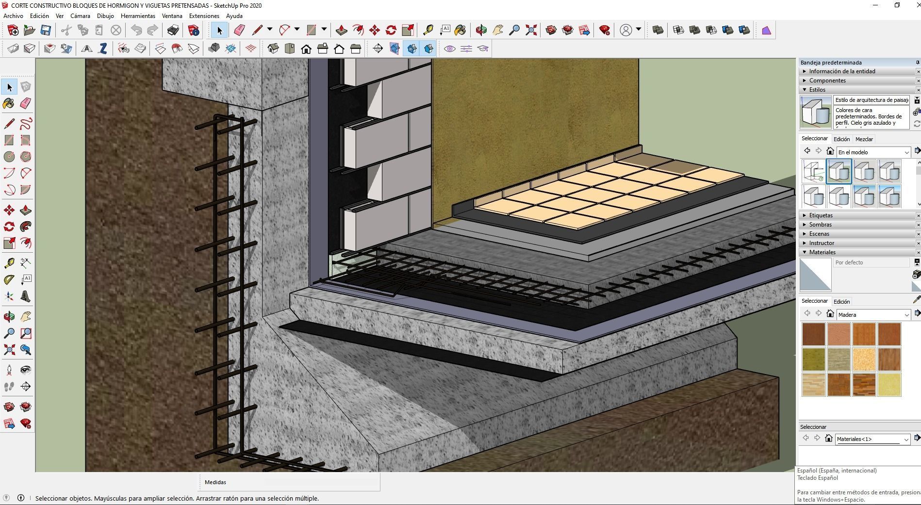 DETALLE CONSTRUCTIVO BLOQUES DE HORMIGON  3D model_3
