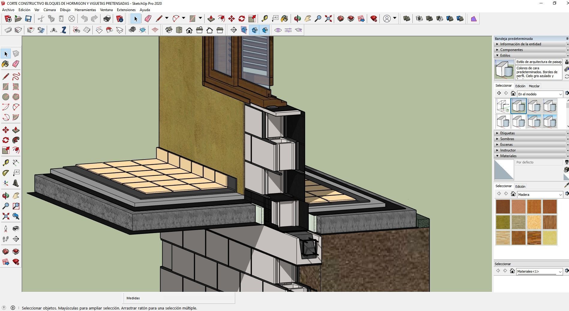DETALLE CONSTRUCTIVO BLOQUES DE HORMIGON  3D model_4
