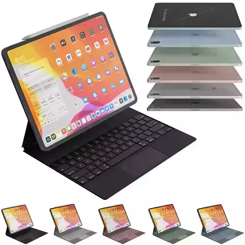 iPad PRO 2021 with a key of all colors computer Tablet