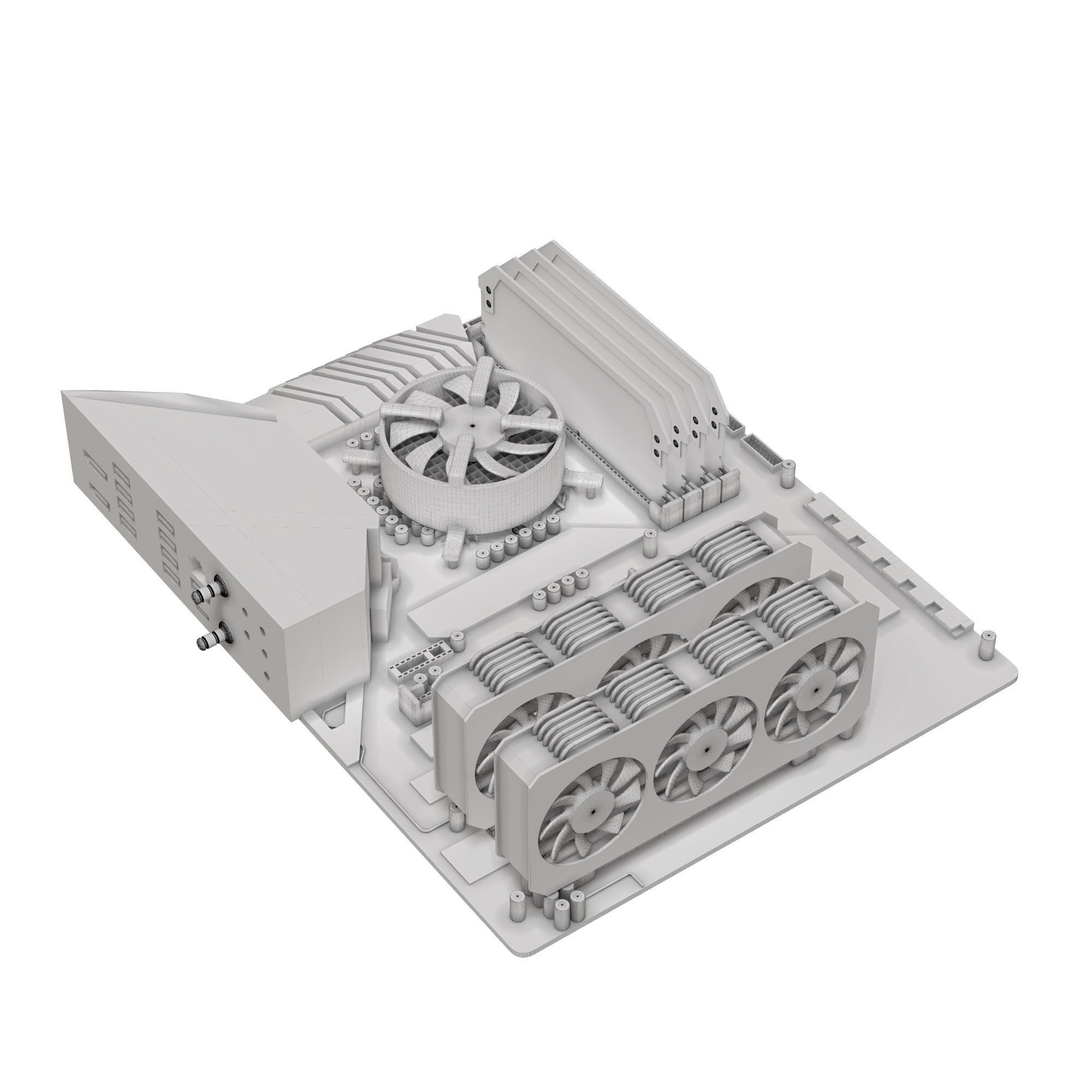 ASUS ROG Strix Z490 H Motherboard 3D model_5