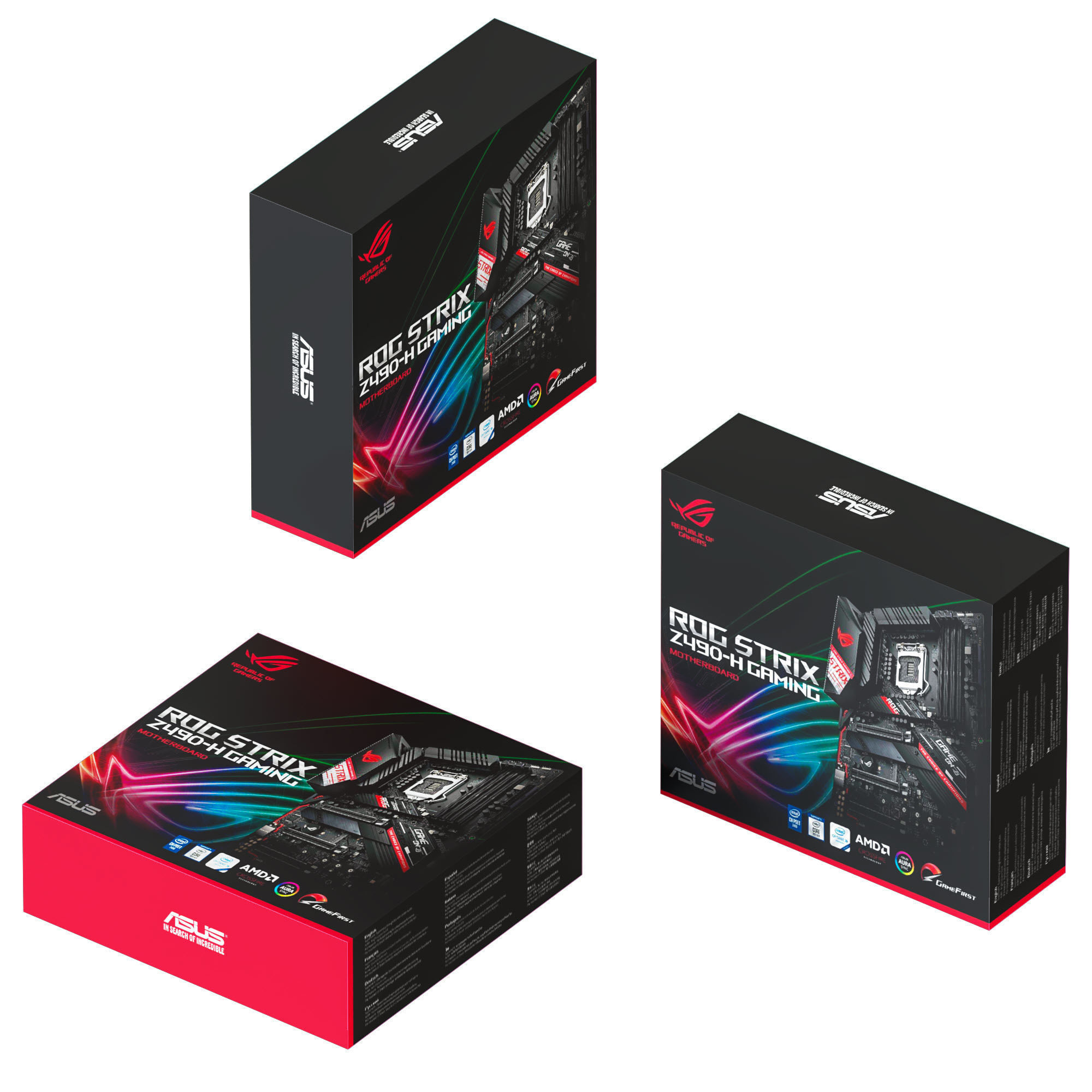ASUS ROG Strix Z490 H Motherboard 3D model_4