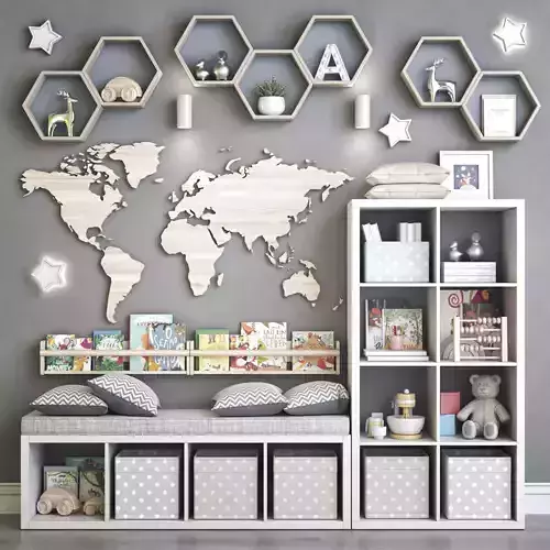 Childrens furniture and toys 2 3D model