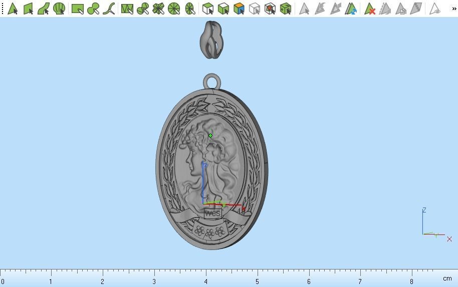 pendant girl 116  3D model_16