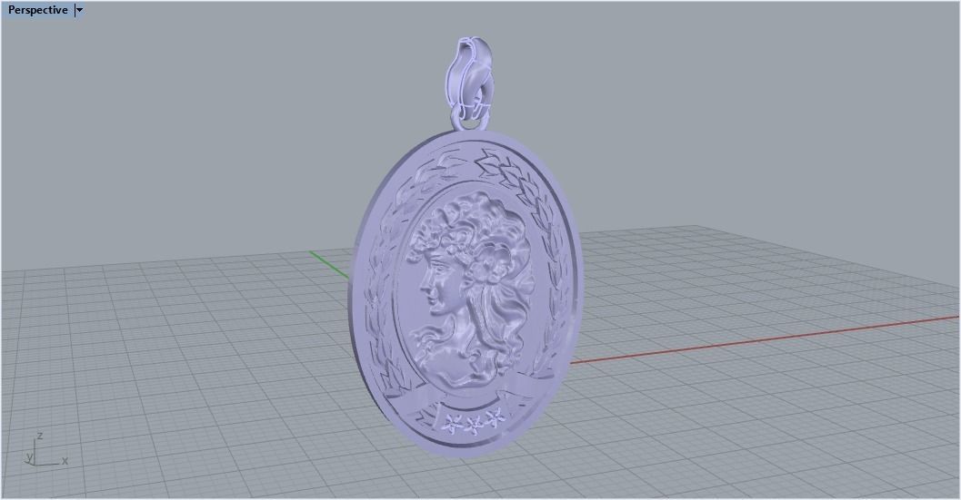 pendant girl 116  3D model_13