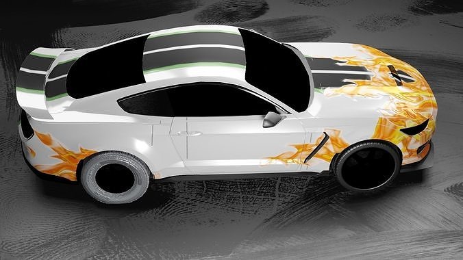 Mercedes Car Model Low-poly 3D model