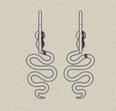 Combo Set Of Four Earrings 3D print model_39