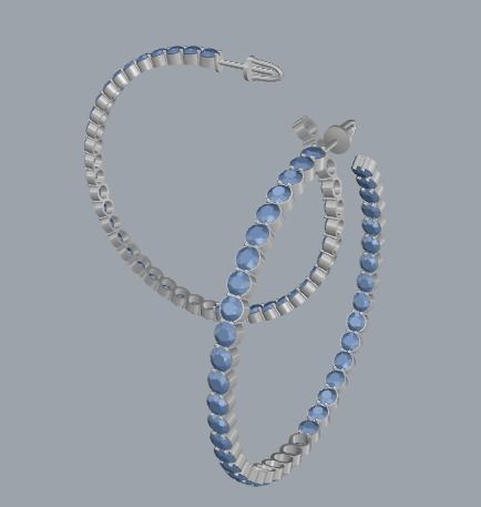 Combo Set Of Four Earrings 3D print model_84