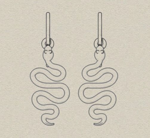 Combo Set Of Four Earrings 3D print model_40