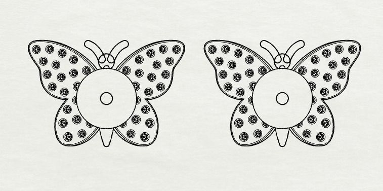 Combo Set Of Four Earrings 3D print model_62