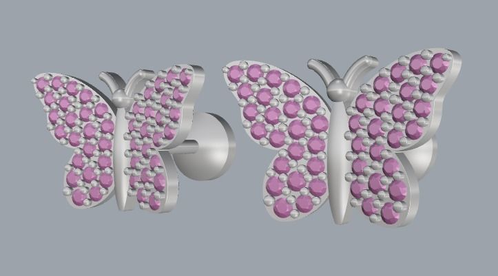 Combo Set Of Four Earrings 3D print model_65