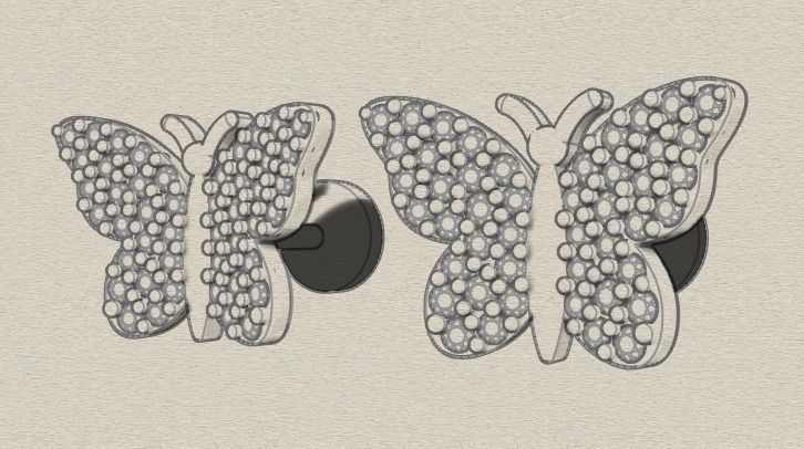 Combo Set Of Four Earrings 3D print model_66