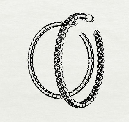 Combo Set Of Four Earrings 3D print model_83