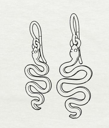 Combo Set Of Four Earrings 3D print model_56