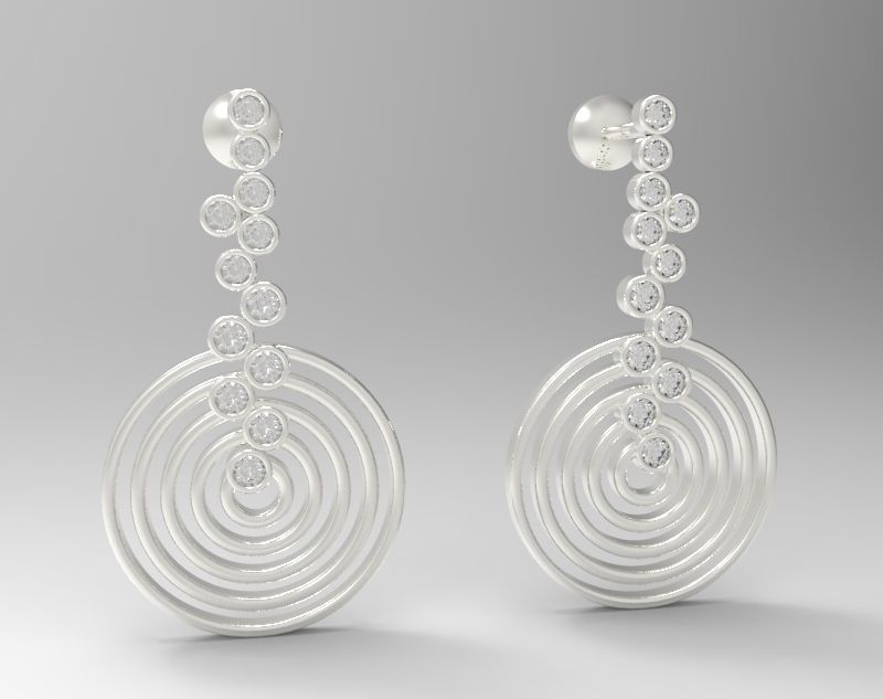 Combo Set Of Four Earrings 3D print model_24