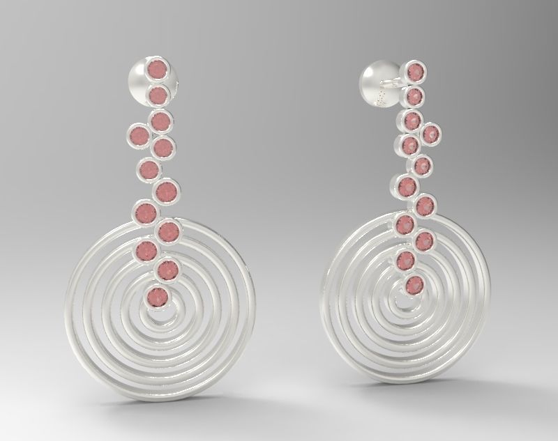 Combo Set Of Four Earrings 3D print model_14