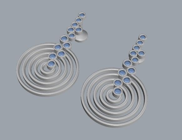 Combo Set Of Four Earrings 3D print model_30