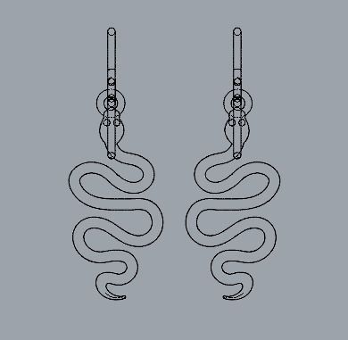 Combo Set Of Four Earrings 3D print model_38