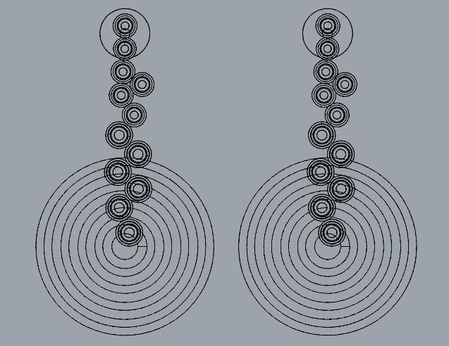 Combo Set Of Four Earrings 3D print model_25