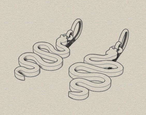 Combo Set Of Four Earrings 3D print model_53