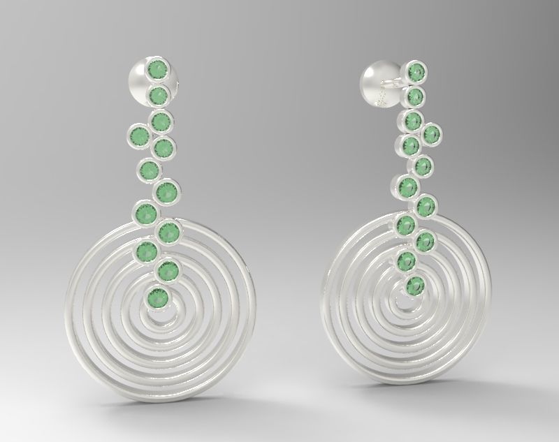 Combo Set Of Four Earrings 3D print model_20