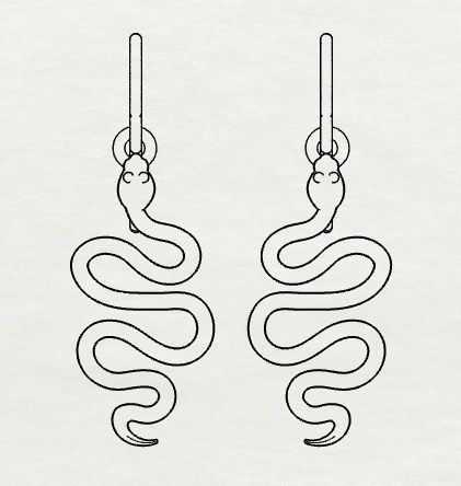 Combo Set Of Four Earrings 3D print model_32