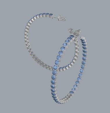 Combo Set Of Four Earrings 3D print model_95