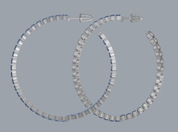 Combo Set Of Four Earrings 3D print model_85