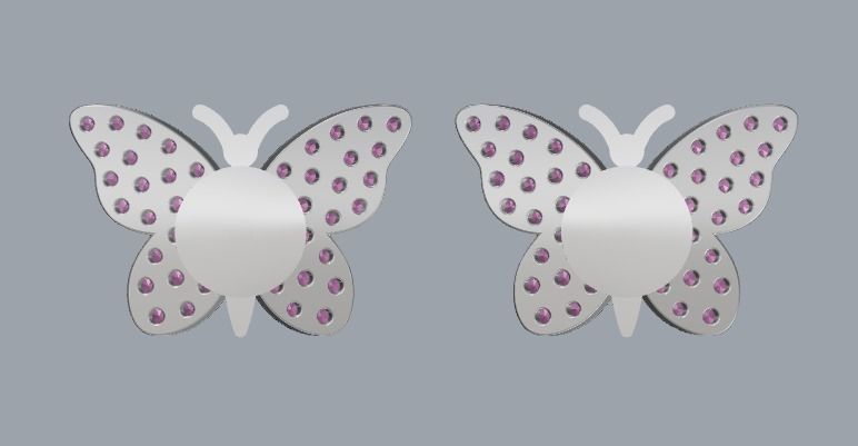 Combo Set Of Four Earrings 3D print model_60