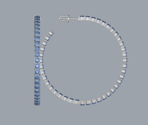 Combo Set Of Four Earrings 3D print model_91