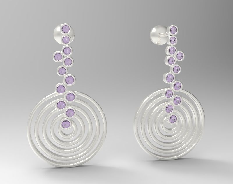 Combo Set Of Four Earrings 3D print model_22