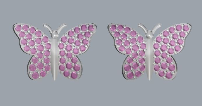 Combo Set Of Four Earrings 3D print model_78