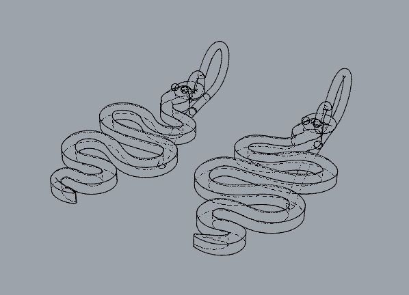 Combo Set Of Four Earrings 3D print model_52