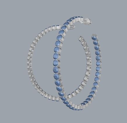 Combo Set Of Four Earrings 3D print model_3