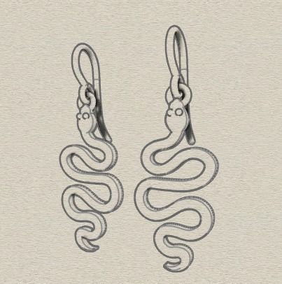 Combo Set Of Four Earrings 3D print model_55