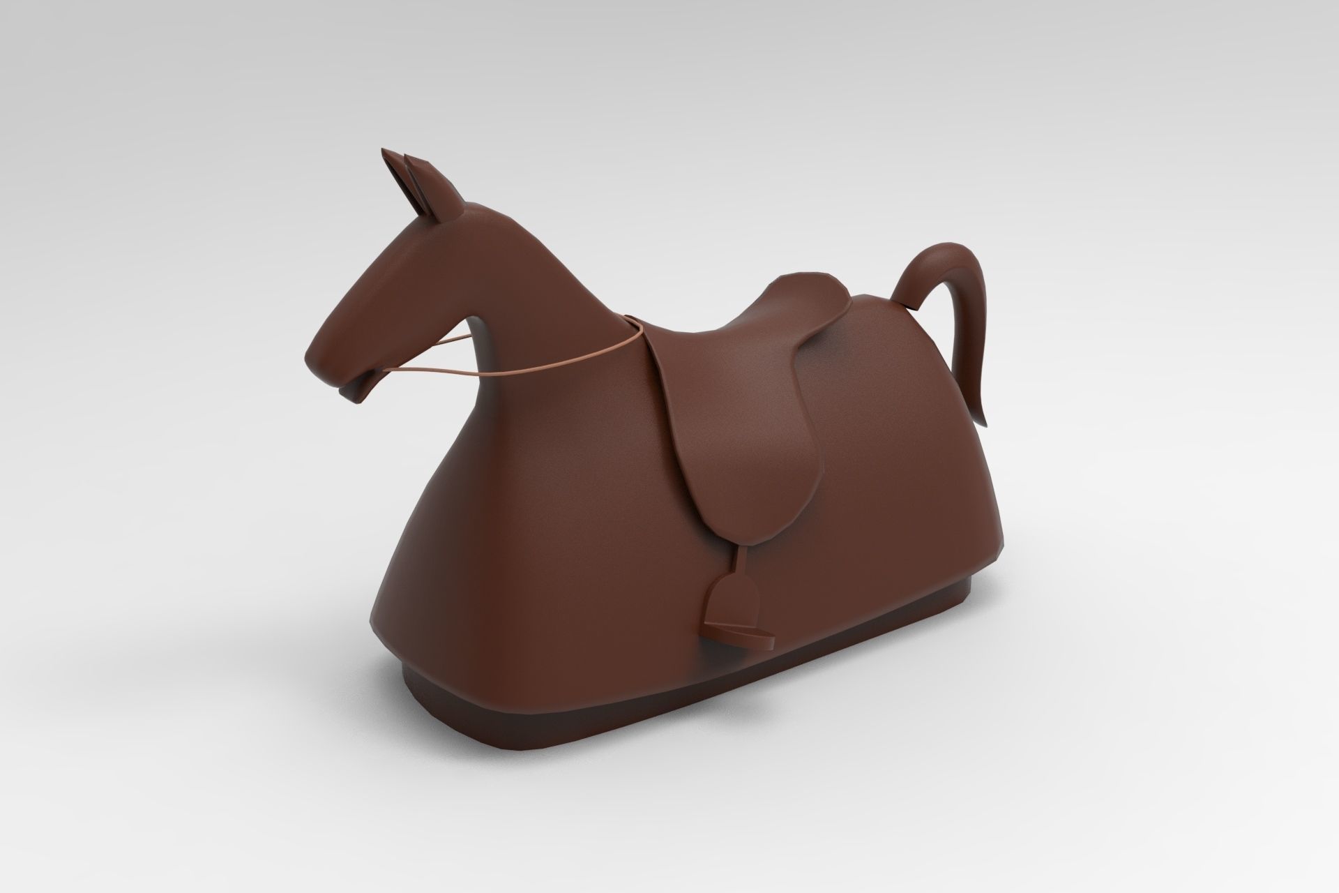 Toy Horse Low-poly 3D model_1