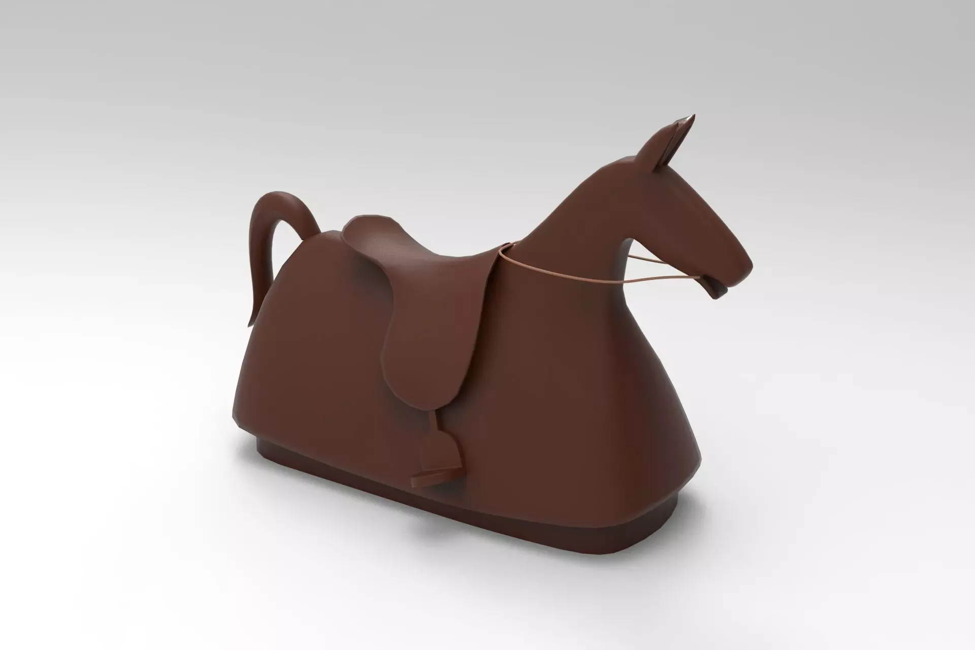 Toy Horse Low-poly 3D model_0