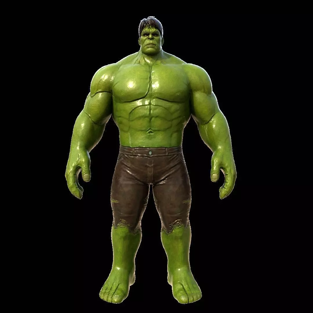 Hulk the smasher Low-poly 3D model_0