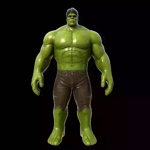 Hulk the smasher Low-poly 3D model