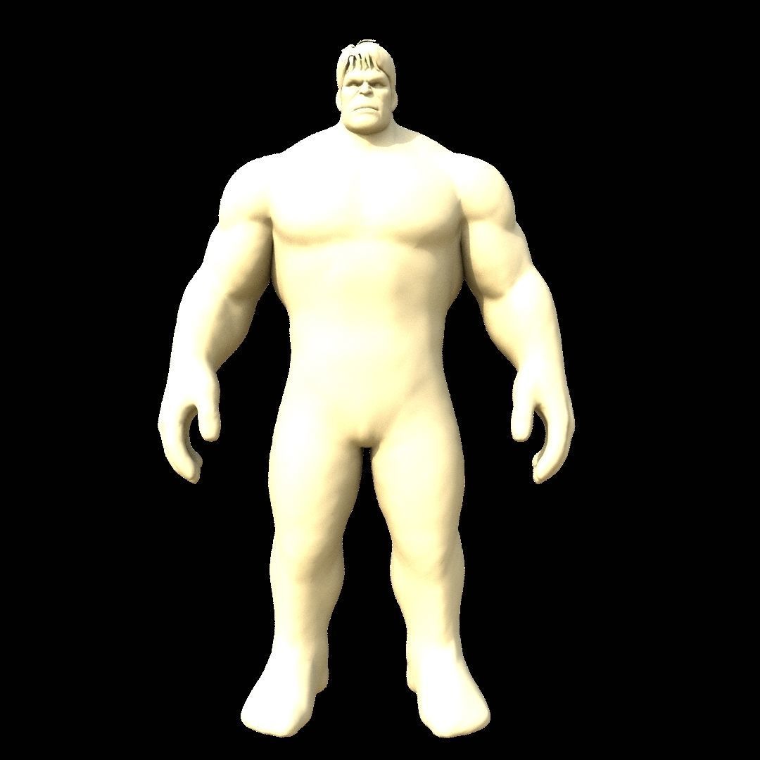 Hulk the smasher Low-poly 3D model_1