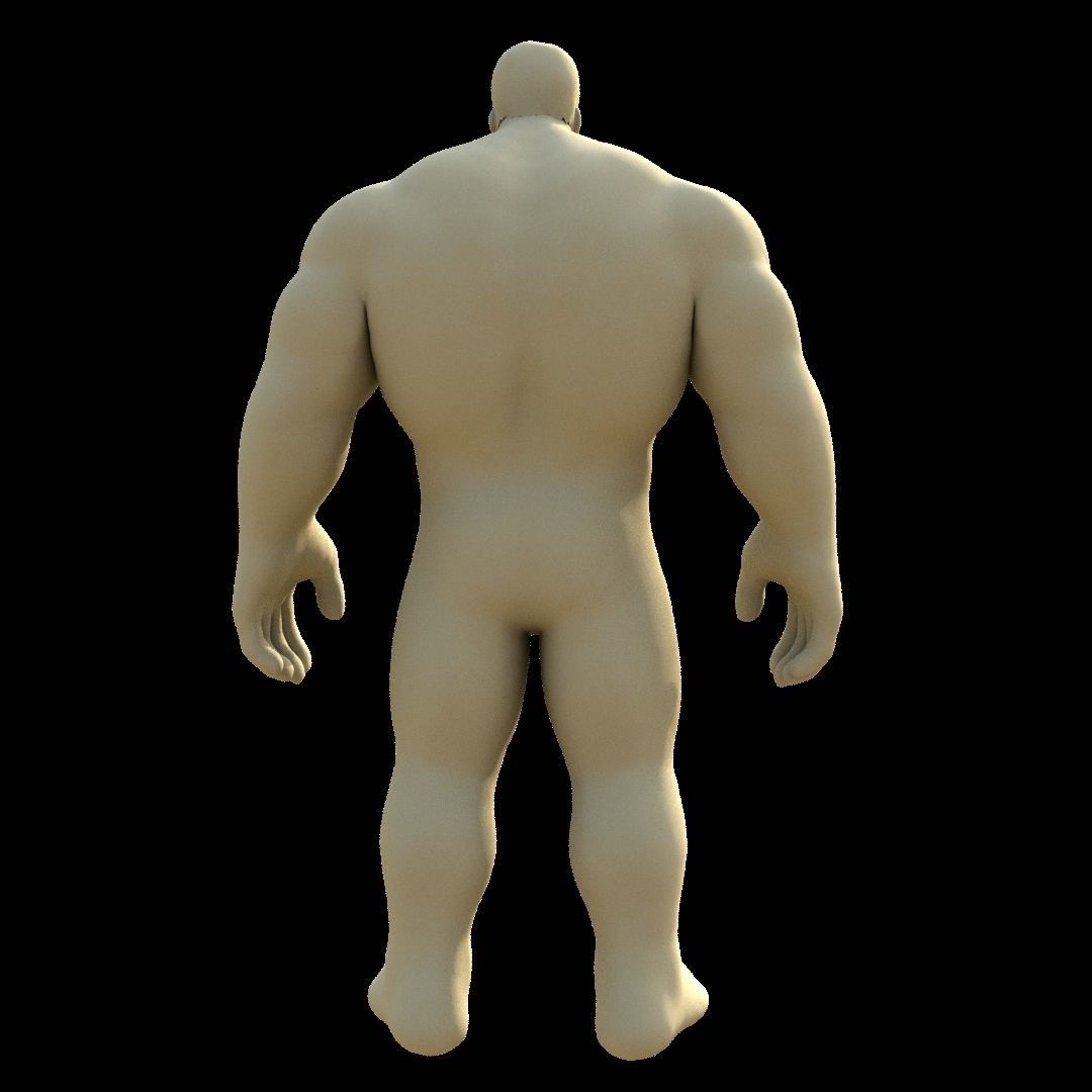 Hulk the smasher Low-poly 3D model_3