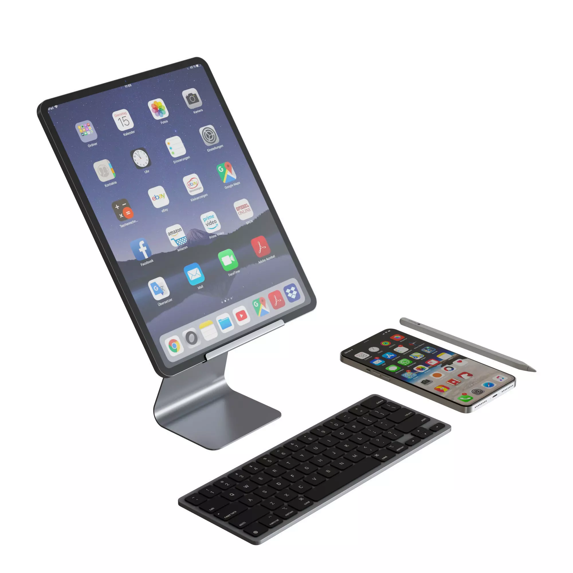 Apple Set 01 3D model_0