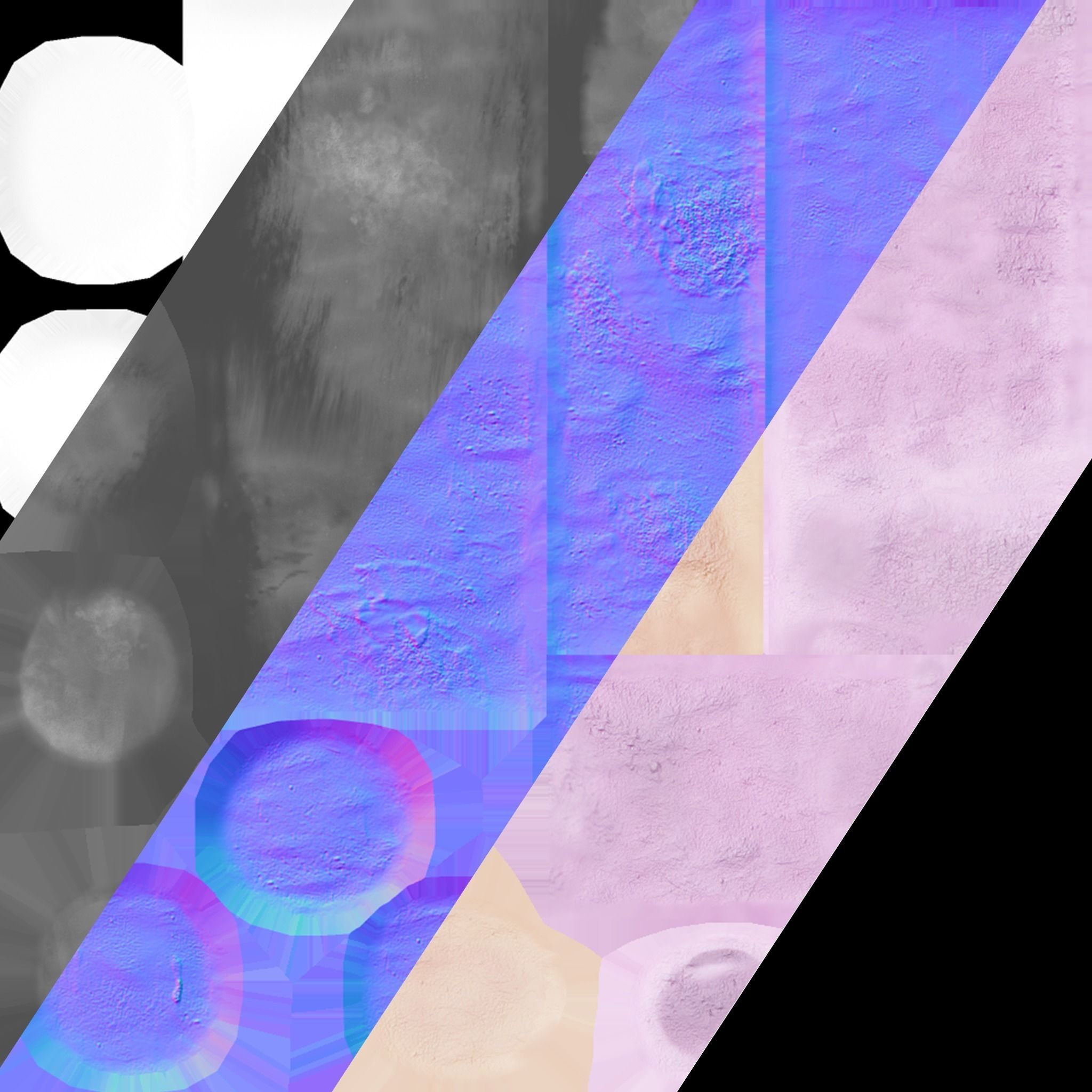 Marshmallow on a wooden stick Low-poly 3D model_17