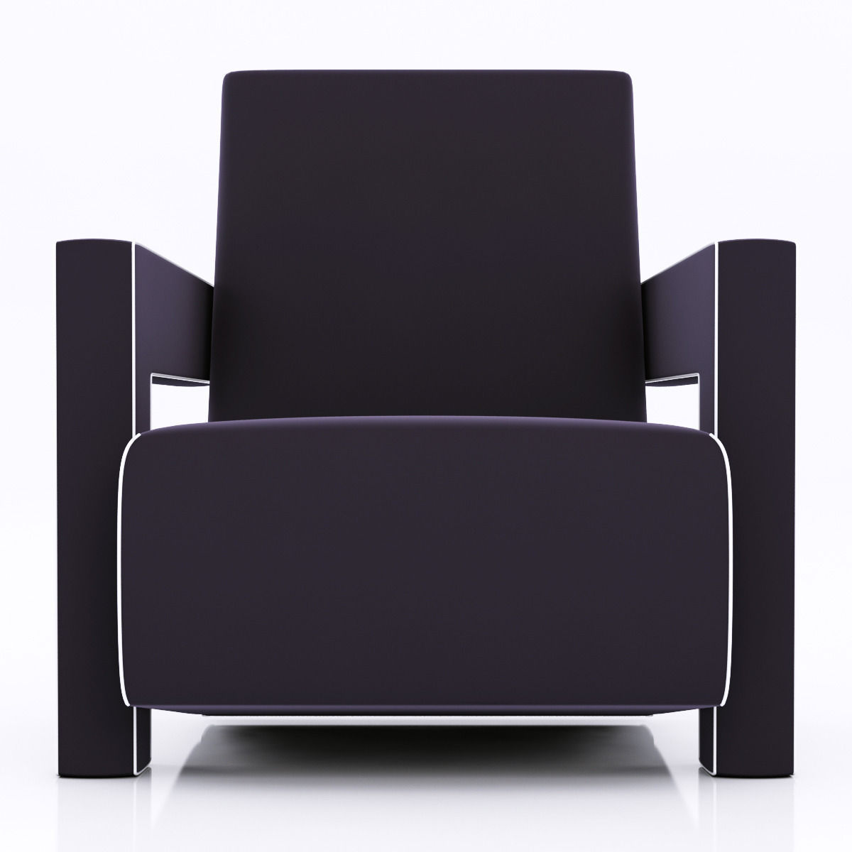 Pair of Gerrit Thomas Rietveld Chairs 3D model_1