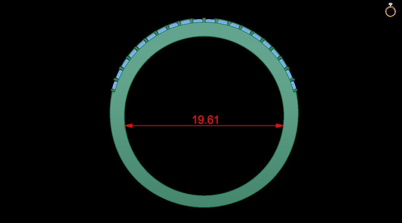 Ring Dimond 3D print model_2