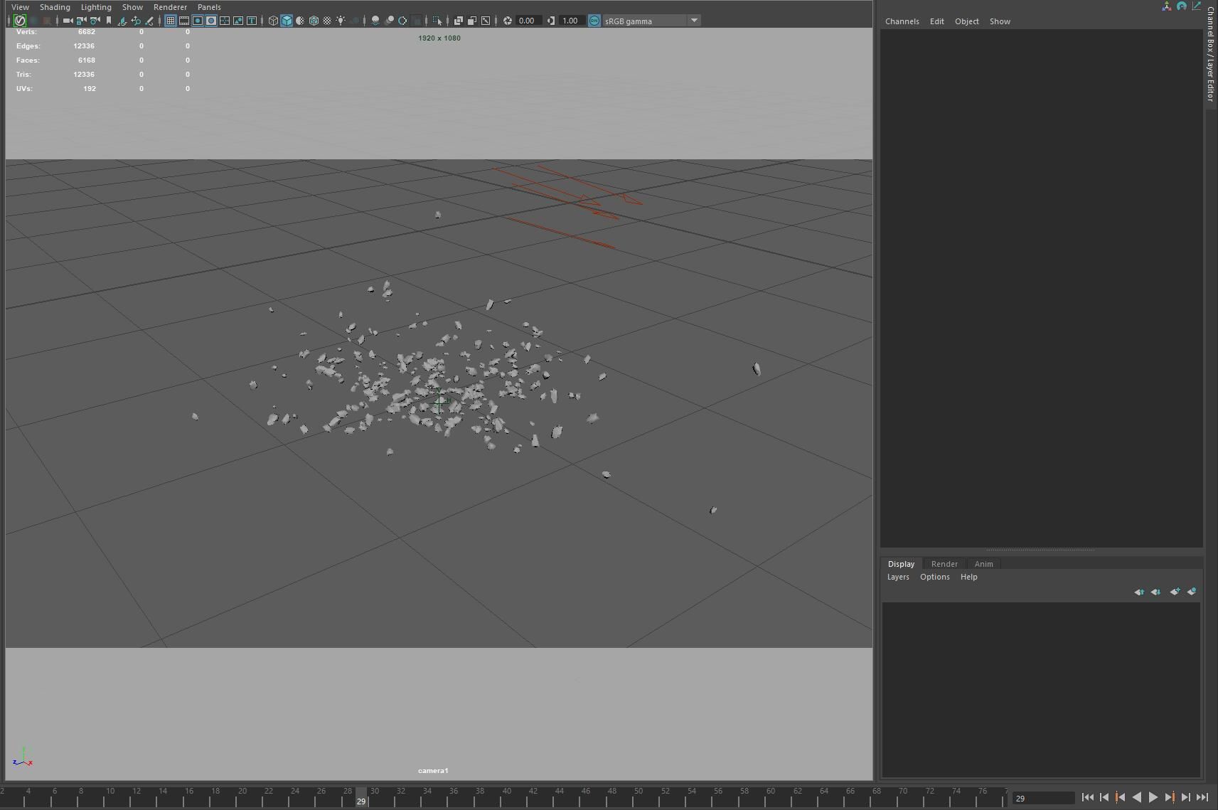 Spray stone FX 3D model_2