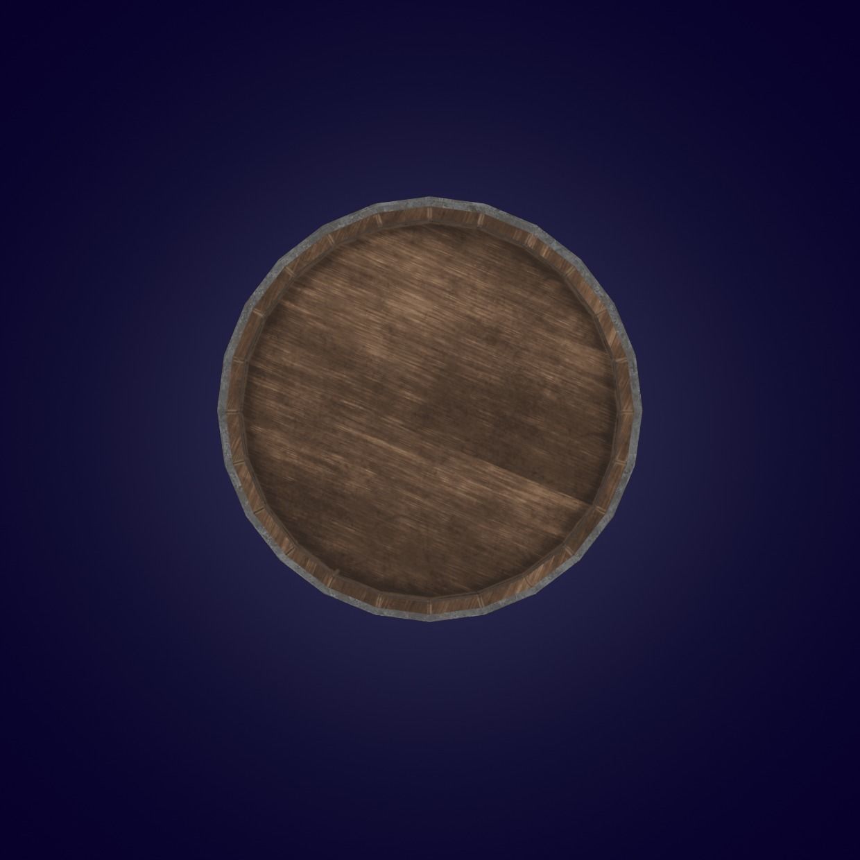 WoodBarrel Low-poly 3D model wooden barrel Low-poly 3D model_6